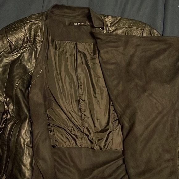 Black leather jacket - Picture 2 of 4